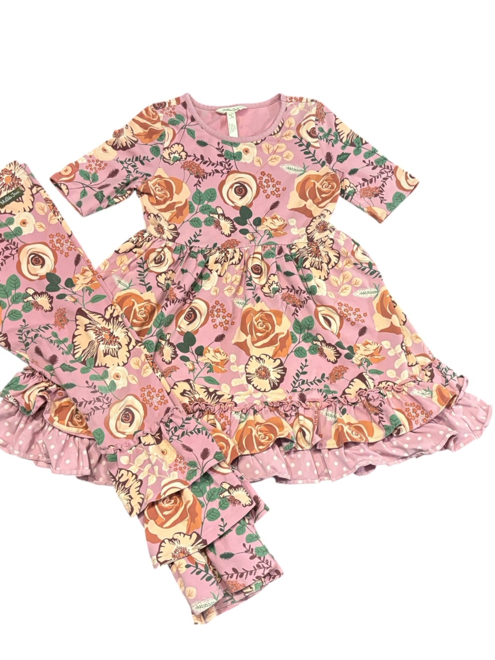 Matilda Jane, Size 8 Floral Dress and Leggings set